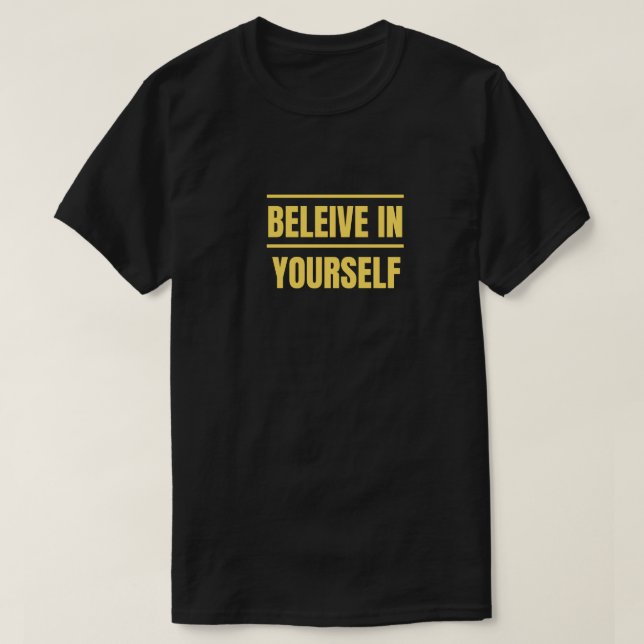 Créate a ti mismo camiseta motivacional (Diseño del anverso)
