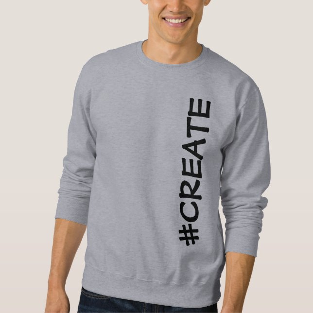 #CREATE (Creado) Camisas sudaderas masculinas (Anverso)