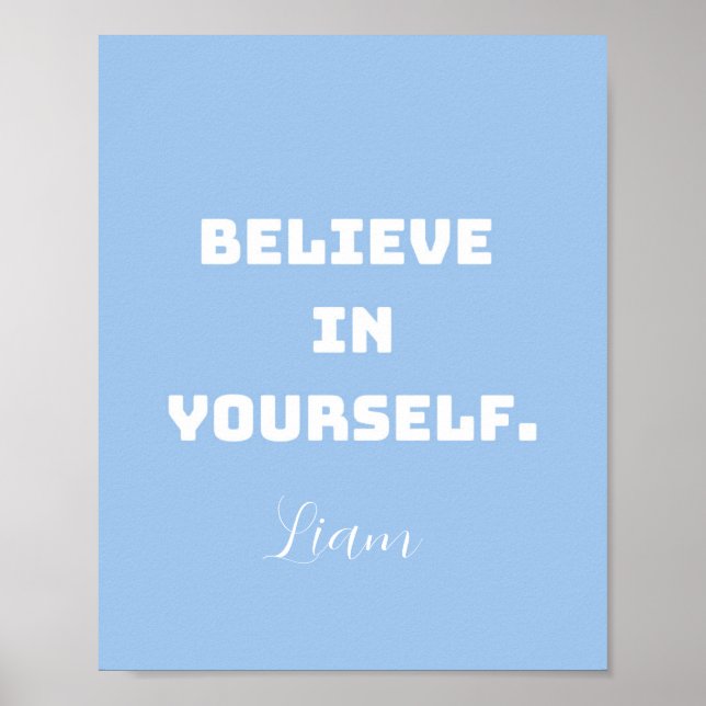 Créate en ti mismo, arte mural Motivador para los  (Frente)