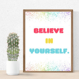 Créate en ti mismo, arte mural Motivador para los 