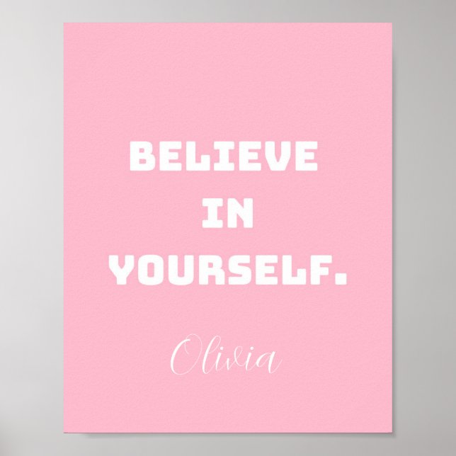 Créate en ti mismo, arte mural Motivador para los  (Frente)