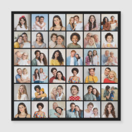 Create Your Own 36 Photo Collage Magnetic Card