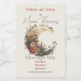 Create Your Own Autumn Floral Crescent Moon