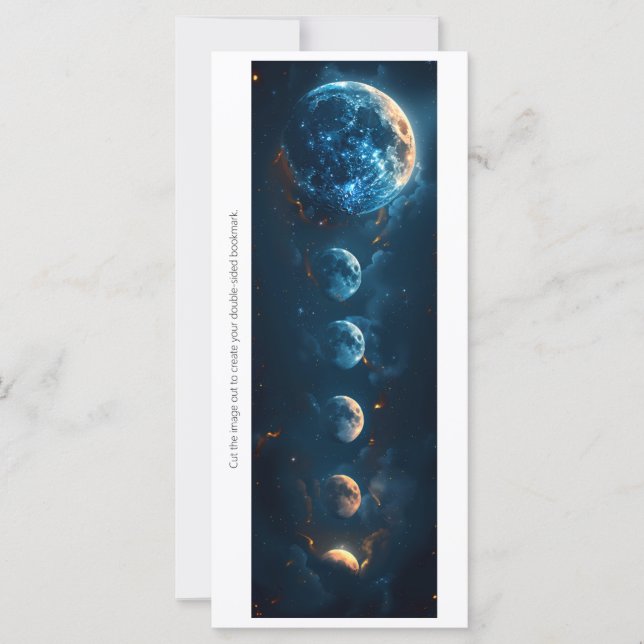Create Your Own Blue Moons Bookmark Card (Anverso)