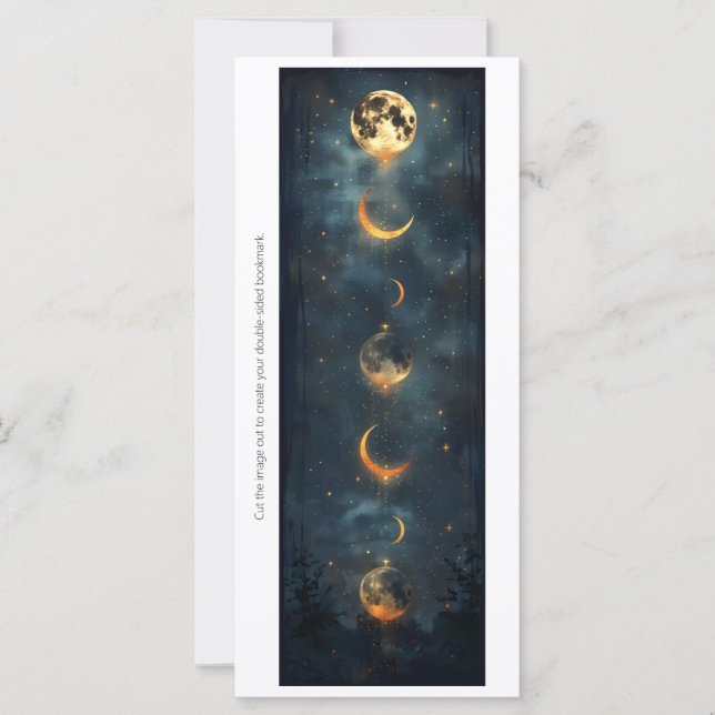 Create Your Own Changing Moons Bookmark Card (Anverso)