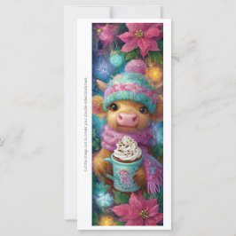Create Your Own Cozy Highland Calf Bookmark Card