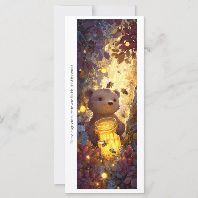 Create Your Own Honey Bear Enclave Bookmark Card (Anverso)