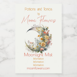 Create Your Own Sunny Floral Crescent Moon