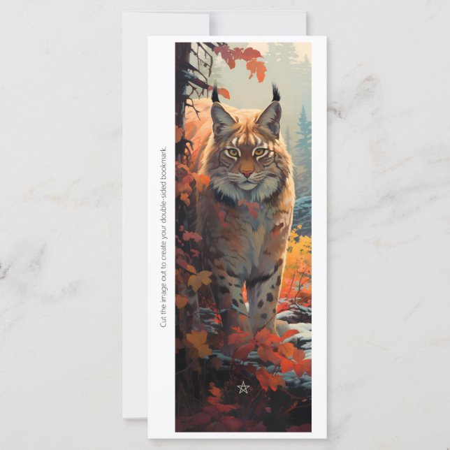Create Your Own Wild Caracal Bookmark Card (Anverso)