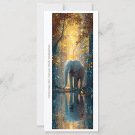 Create Your Own Wild Elephant Bookmark Card