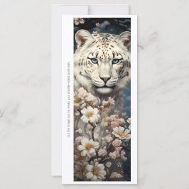 Create Your Own Wild Tiger Daisies Bookmark Card