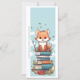 Create Your Own Wiley Red Fox Bookmark Card