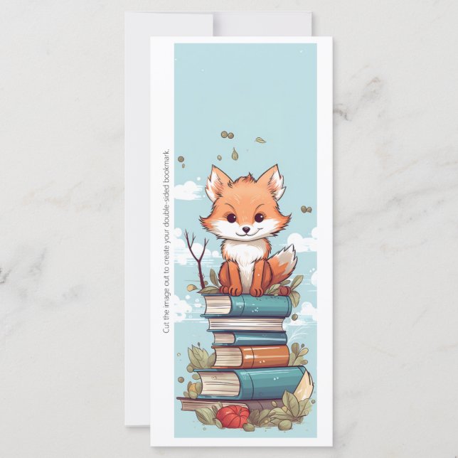 Create Your Own Wiley Red Fox Bookmark Card (Anverso)