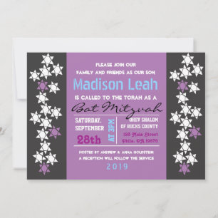 CREATION Bar Bat Mitzvah Invitación