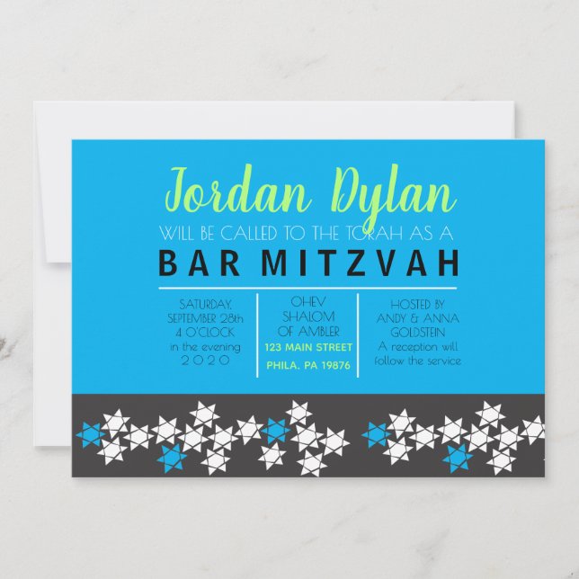 CREATION Bar Bat Mitzvah Invitación (Anverso)
