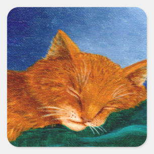Creationarts Pegatinas de gatos naranjas