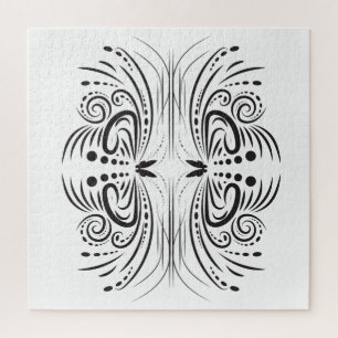 Creative artistic border pattern jigsaw puzzle