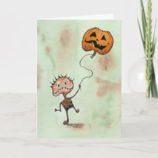 Creatividad con la tarjeta Halloween de calabaza