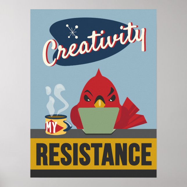 Creatividad es mi resistencia - impresión estilo r (Frente)