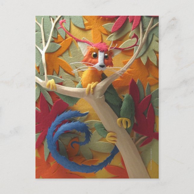 Creatura en la postal de los árboles (Anverso)