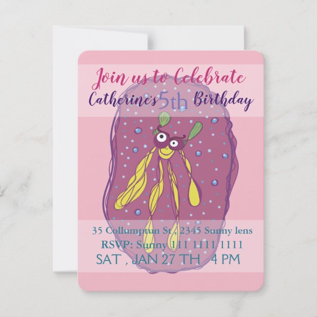 Creatura encantadora , Invitación de cumpleaños pa (Anverso)