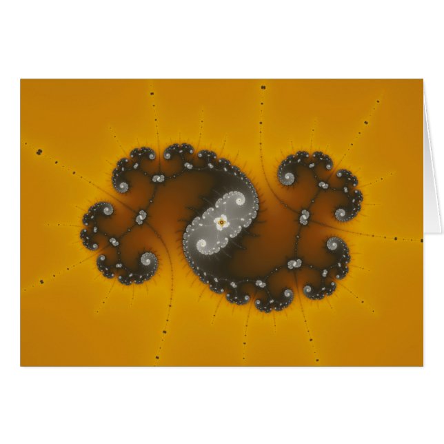 Creatura gris - Tarjeta fractal (Anverso (Horizontal))