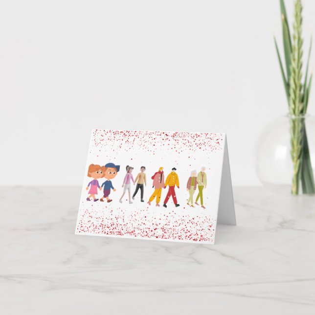 Crecemos juntas las tarjetas de San Valentín (Anverso)