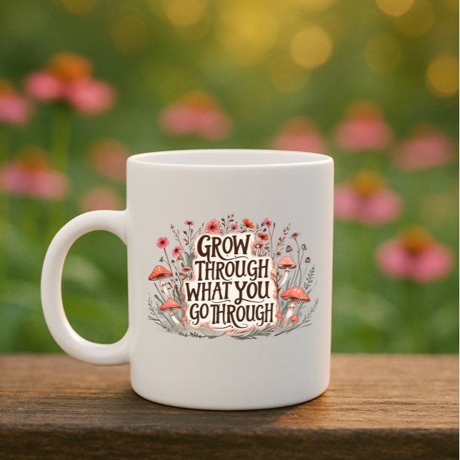 Crecer a través de lo que pasas por la taza (Enjoy the cozy autumn vibes🍁🍂 with your favorite mug filled with inspiration and beauty.)