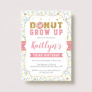 Crecer Chicas Cualquier Invitación De Cumpleaños D