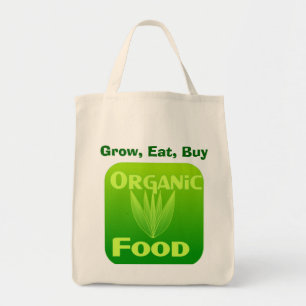 Crecer, comer, comprar bolsa de comida orgánica