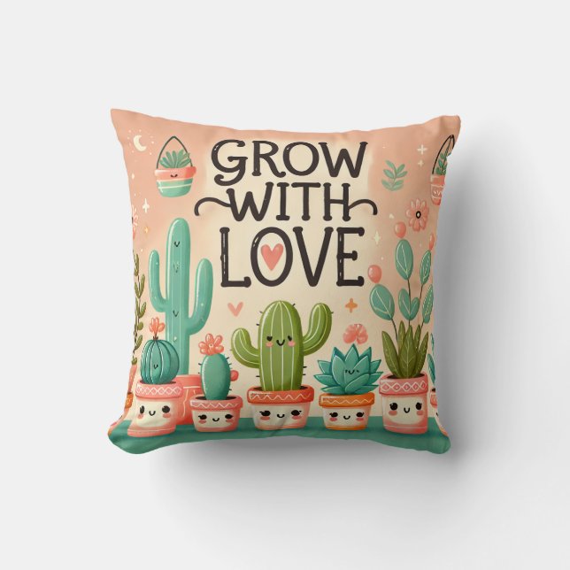 Crecer con amor almohada (Anverso)