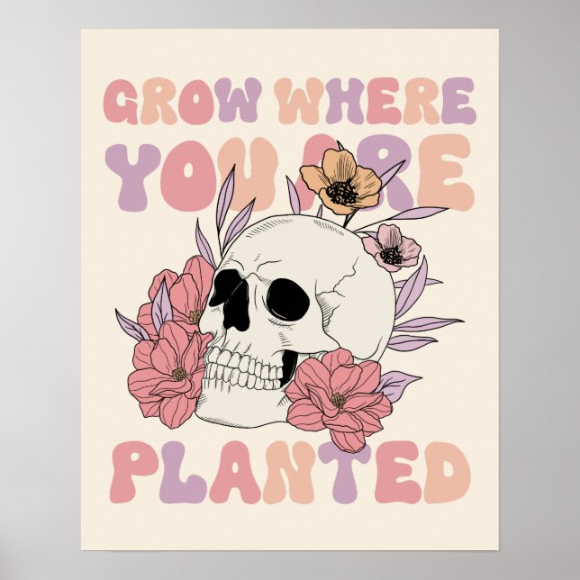 Crecer Donde Está Plantado Poster De Arte De Calav (Frente)