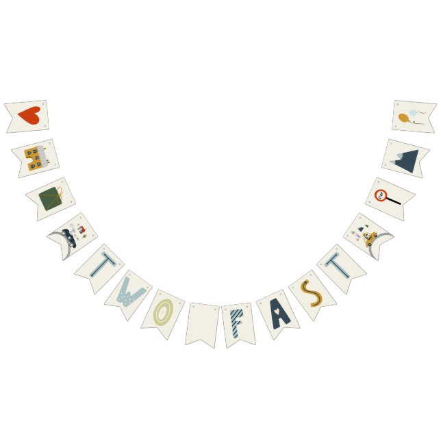 Crecer dos carros rápidos Banderas de Bunting day (Todo)