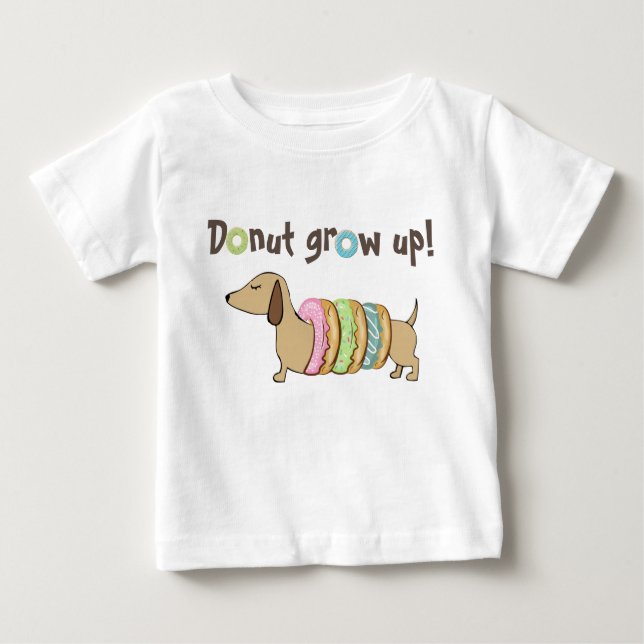 Crecer en la camiseta del perro de Dachshund Doxie (Anverso)