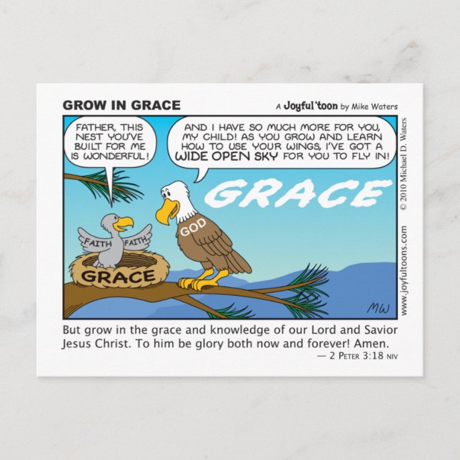 Crecer en la postal Grace (Anverso)