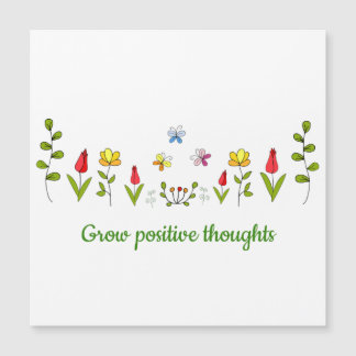 Crecer pensamientos positivos flores