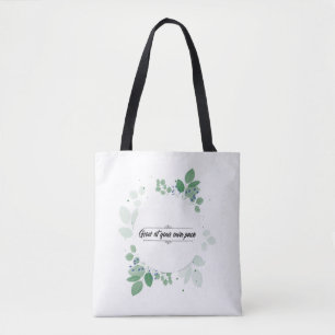 Crecera tu propio ritmo Bolsa de mano inspiraciona