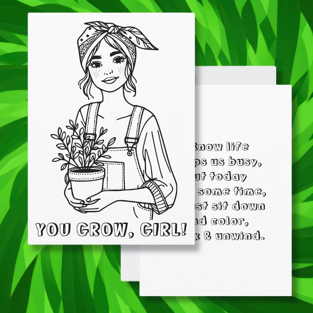 Creces, Chica | Cita de planta y coloración de bol (Subido por el creador)