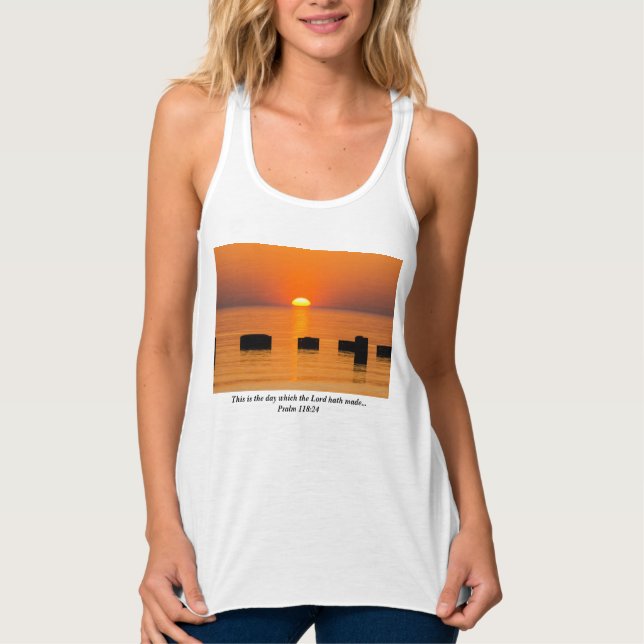 Creciente Naranja Tank Top (Anverso)