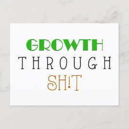 Crecimiento a través de Poop, tarjeta flash de con