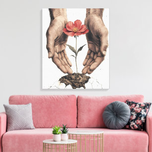 Crecimiento nutritivo - Arte mural Inspirador