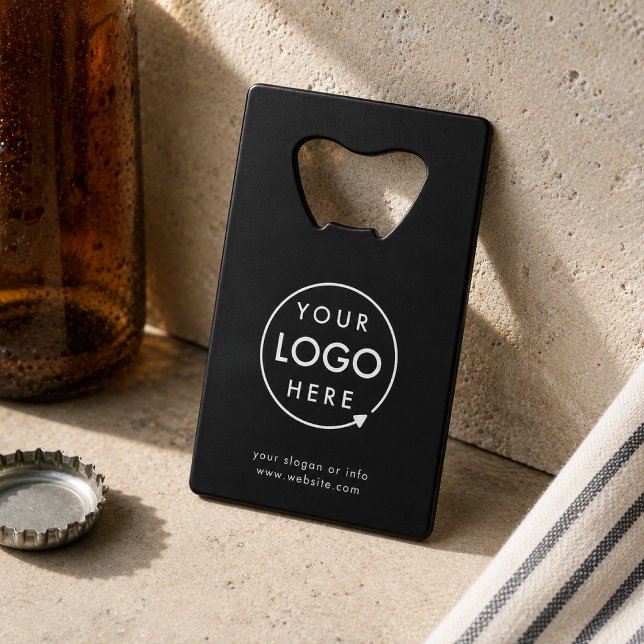 Crédito Abrebotellas | Tarjeta de billetera con logotipo p (Custom logo credit card bottle opener for branded gifts, events, bars, and giveaways)