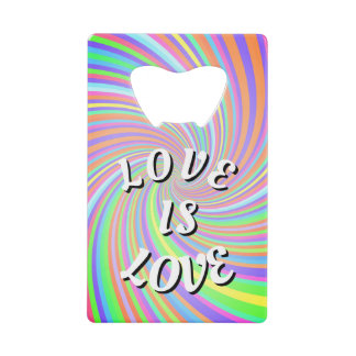Crédito Amor Es Amor Orgullo Abrebotellas de Tarjeta de Cr
