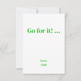 ¡Credo verde, adelante! ... Amor, tarjetas de nota