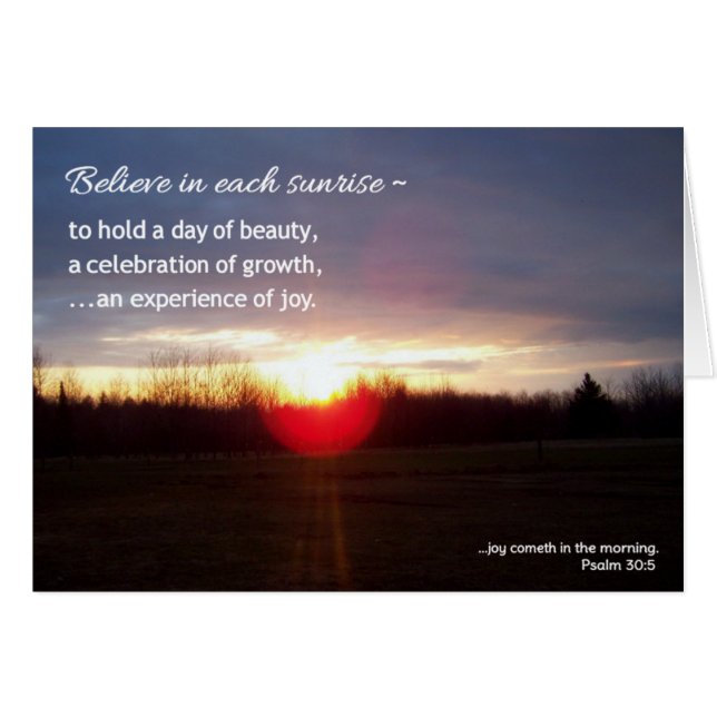Cree en cada amanecer... Religioso (Anverso (Horizontal))