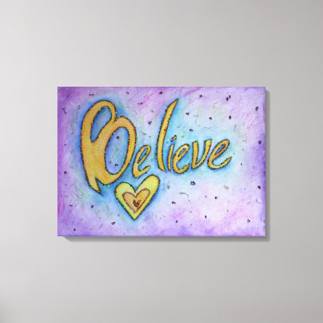 Cree en el arte Inspirador de pintura de palabras (Anverso)