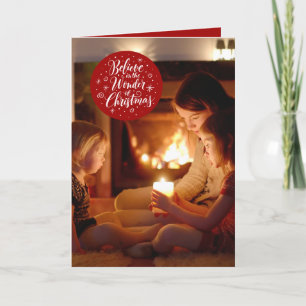 Cree en el Asombro de la Navidad Foto Personalizad