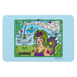 Cree en el imán flexible de 6" x 4"