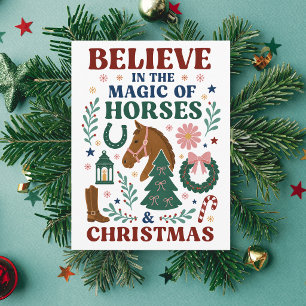 Cree en la Magia de los Caballos y la Navidad
