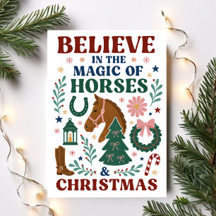 Cree en la Magia de los Caballos y la Navidad